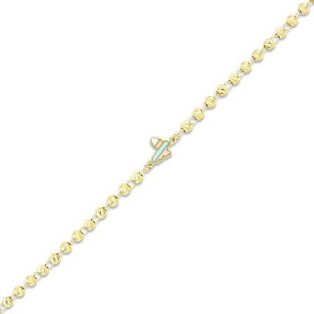 Kelebek Figürlü Çocuk Altın Bileklik - 14K