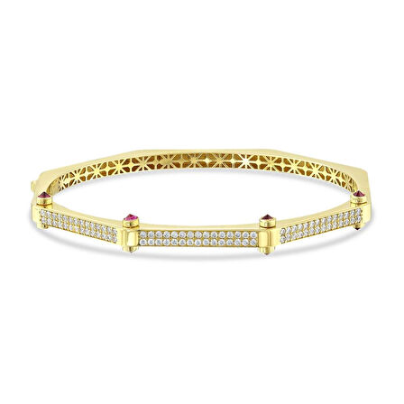 Altın Tasarım Kelepçe - 14K