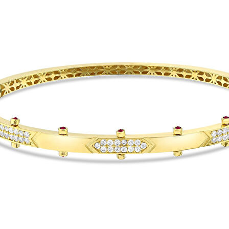 Altın Tasarım Kelepçe - 14K