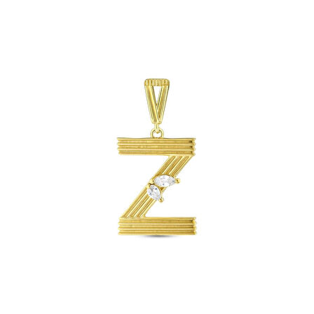 Altın Z Harf Kolye Ucu - 14K - 1.99gr