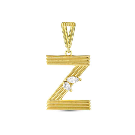 Altın Z Harf Kolye Ucu - 14K - 1.99gr