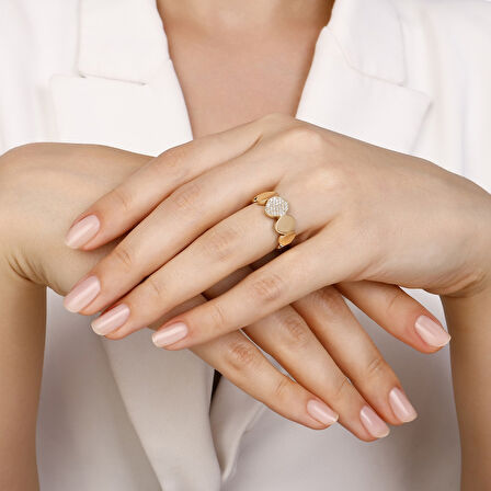 Altın Tasarım Yüzük - 14K