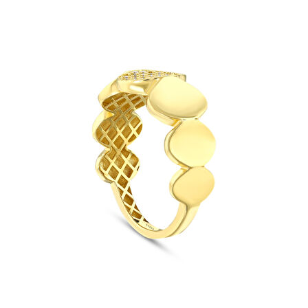 Altın Tasarım Yüzük - 14K