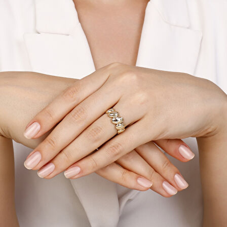 Altın Tasarım Yüzük - 14K