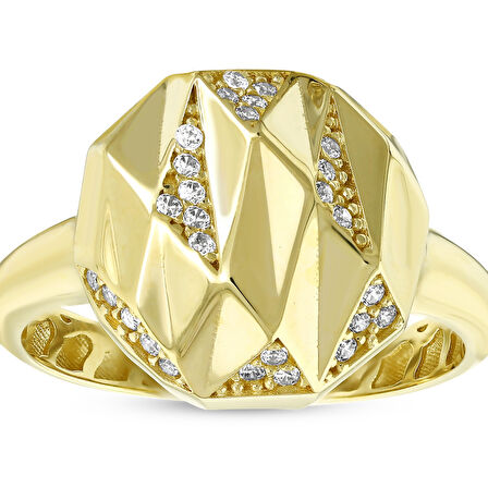 Altın Tasarım Yüzük - 14K