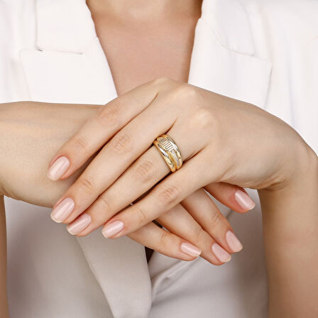 Altın Tasarım Yüzük - 14K