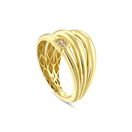 Altın Tasarım Yüzük - 14K