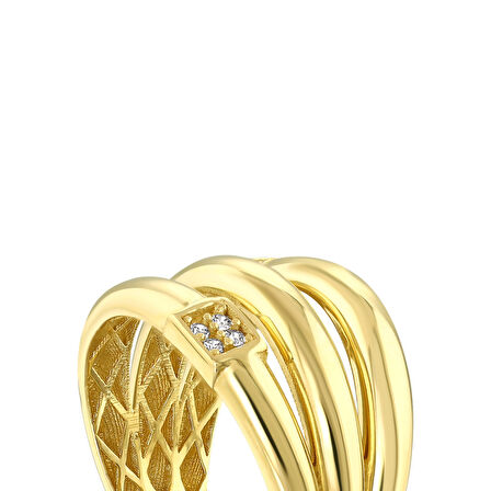 Altın Tasarım Yüzük - 14K