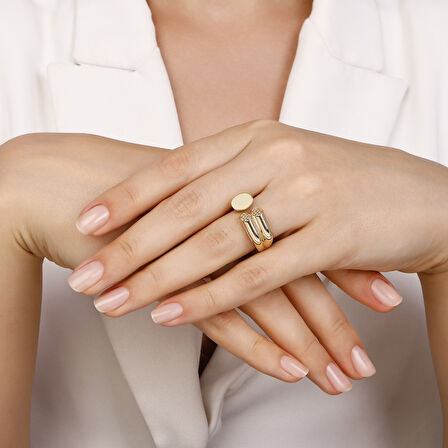 Altın Tasarım Yüzük - 14K