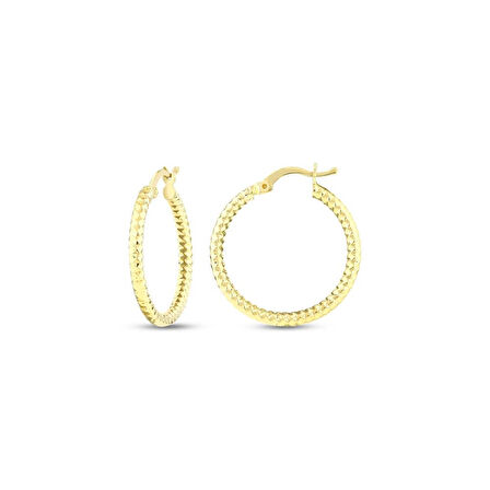 Altın Halka Küpe - 14K