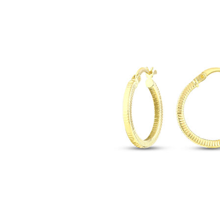 Altın Halka Küpe - 14K