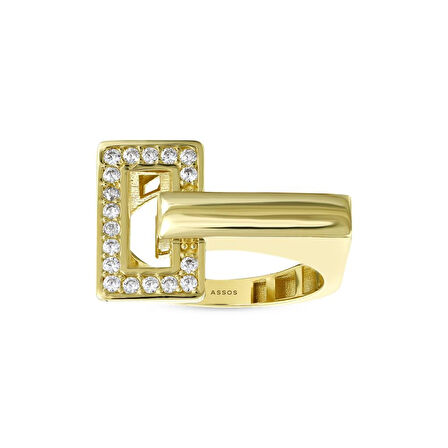 Tasarım Altın Yüzük - 14K - 3.38gr