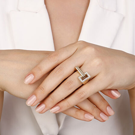 Tasarım Altın Yüzük - 14K - 3.38gr