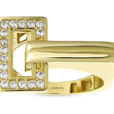 Tasarım Altın Yüzük - 14K - 3.38gr