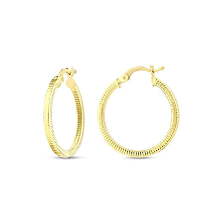 Altın Halka Küpe - 14K