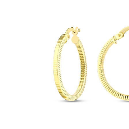 Altın Halka Küpe - 14K