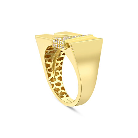 Tasarım Altın Yüzük - 14K - 4.17gr