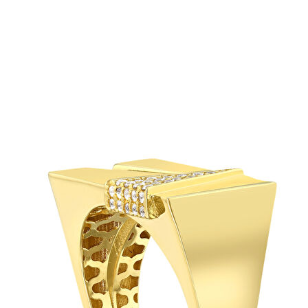 Tasarım Altın Yüzük - 14K - 4.17gr