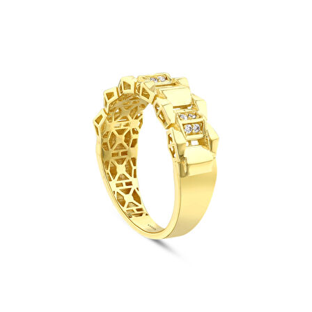 Tasarım Altın Yüzük - 14K - 2.77gr