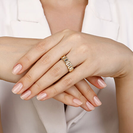 Tasarım Altın Yüzük - 14K - 2.77gr