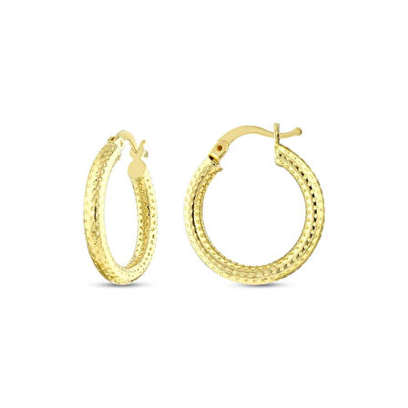 Altın Halka Küpe - 14K