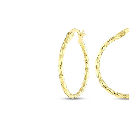 Altın Halka Küpe - 14K