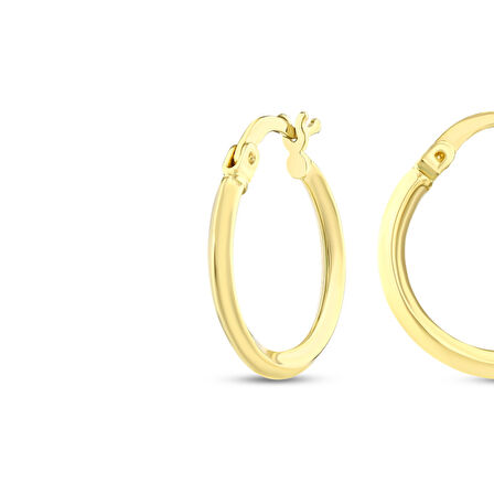 Altın Halka Küpe - 14K