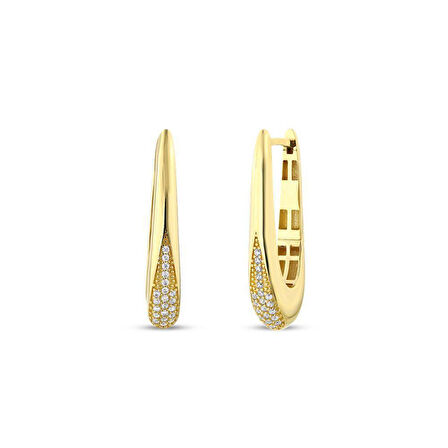 Altın Tasarım Küpe - 14K