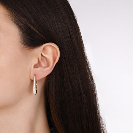 Altın Tasarım Küpe - 14K