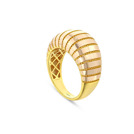 Tasarım Altın Yüzük - 14K - 3.95gr