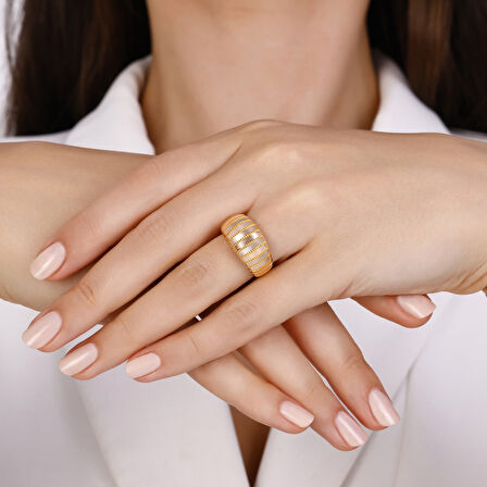 Tasarım Altın Yüzük - 14K - 3.95gr