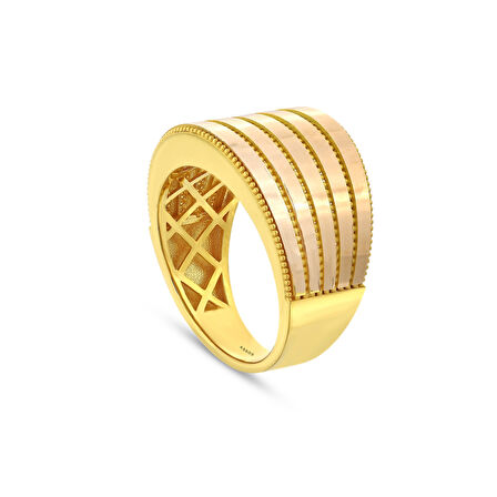 Tasarım Altın Yüzük - 14K - 4.44gr