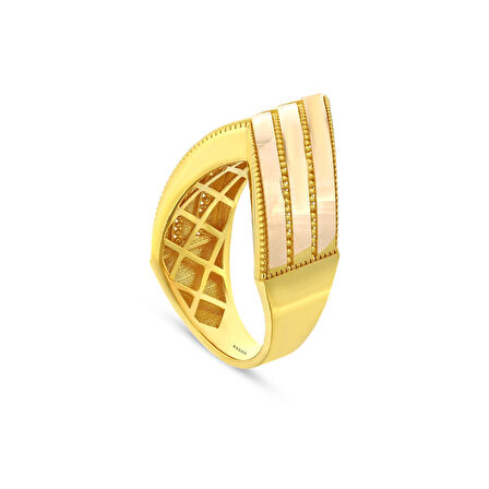 Tasarım Altın Yüzük - 14K - 3.67gr
