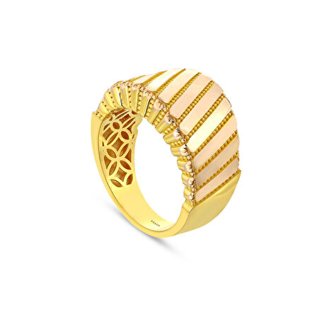 Tasarım Altın Yüzük - 14K - 4.36gr