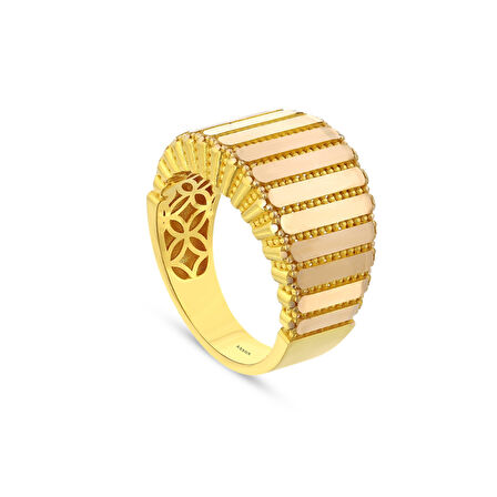 Tasarım Altın Yüzük - 14K - 5.04gr
