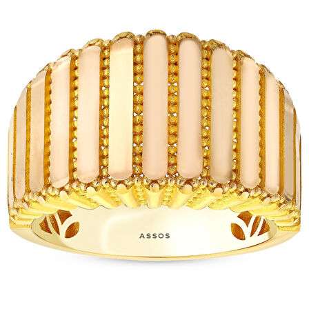 Tasarım Altın Yüzük - 14K - 5.04gr