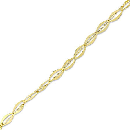 Altın Tasarım Bileklik - 14K