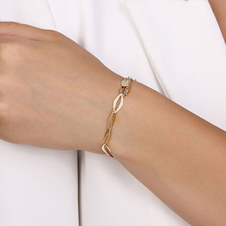 Altın Tasarım Bileklik - 14K