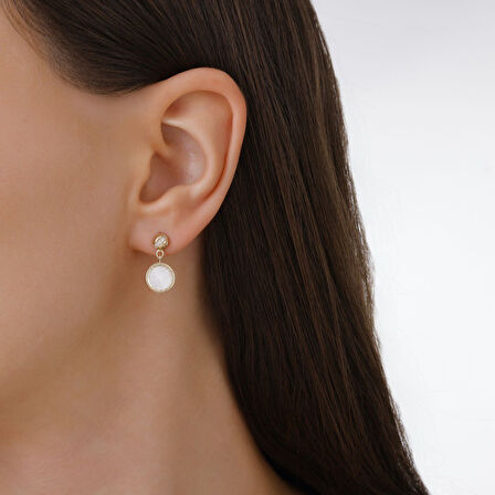 Tasarım Altın Küpe - 14K