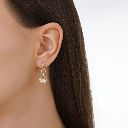 Tasarım Altın Küpe - 14K