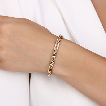 Altın Kral Zincir Bileklik - 14K