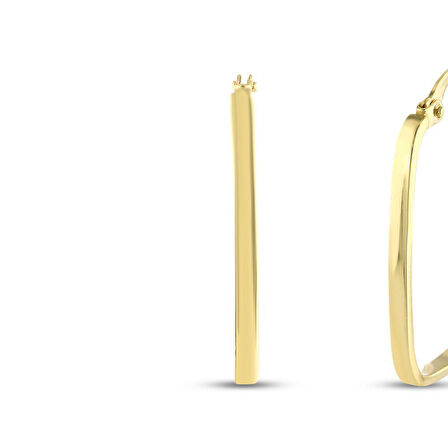 Altın Tasarım Küpe - 14K