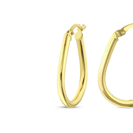 Altın Tasarım Küpe - 14K