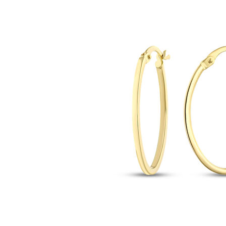 Altın Halka Küpe - 14K