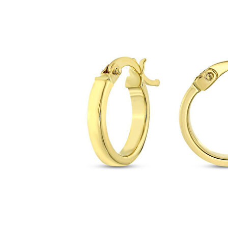 Altın Halka Küpe - 14K