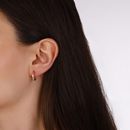 Altın Halka Küpe - 14K