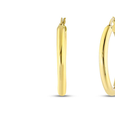 Altın Halka Küpe - 14K