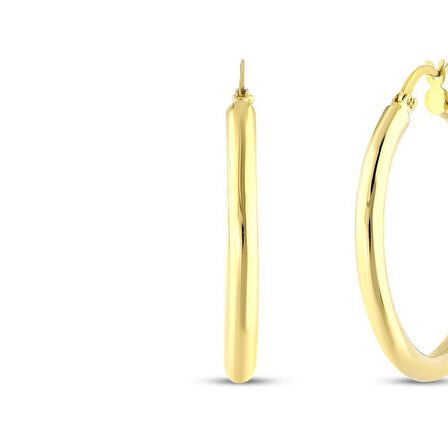 Altın Halka Küpe - 14K