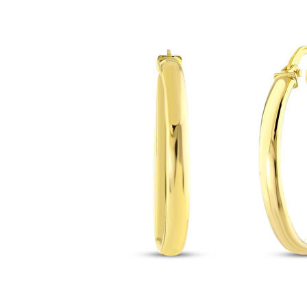 Altın Halka Küpe - 14K