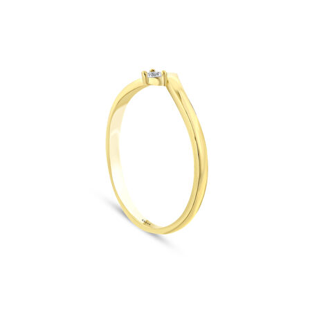 Tasarım Altın Yüzük - 14K - 1.31gr